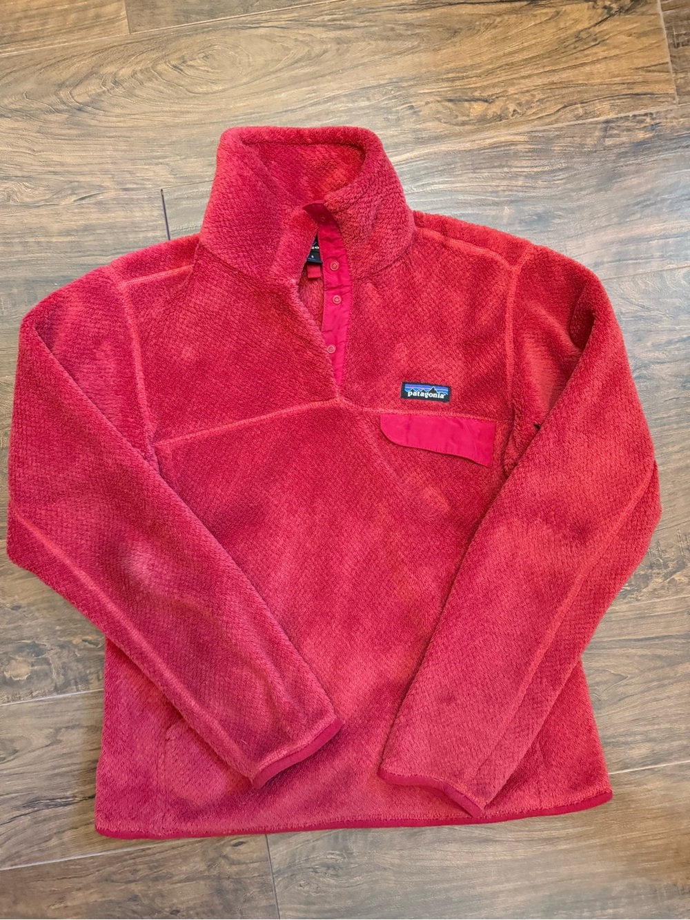 Patagonia Red Fleece Snap-Front Pullover